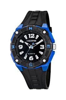CALYPSO Armbanduhr schwarz/blau