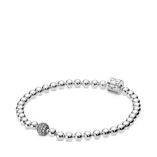 PANDORA Armband Beads & Pavé 17 cm