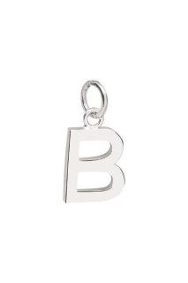 Silver Trends Halskette mit Buchstaben-Anhänger "B" Sterlingsilber rhodiniert