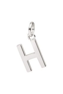 Silver Trends Halskette mit Buchstaben-Anhänger "H" Sterlingsilber rhodiniert
