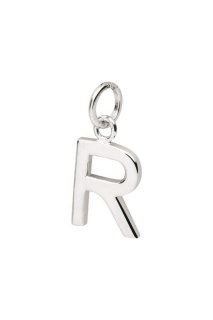 Silver Trends Halskette mit Buchstaben-Anhänger "R" Sterlingsilber rhodiniert