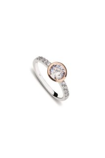 NANA KAY Classic Solitaire Ring bicolor W56