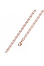 Halskette diamantiert 925/- Sterlingsilber rosé vergoldet