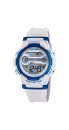 CALYPSO Unisex-Uhr Digital Weiß/Metallicblau mit...