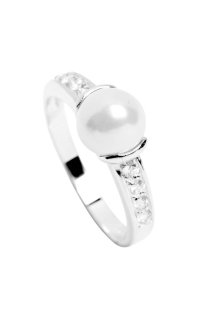 Silver Trends Ring Fashion Pearl W56