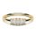TRAUMWERK Ring Baguette Steine 925/- vergoldet W56