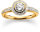 VIVENTY Damenring vergoldet mit Zirkonia festlich elegant W58
