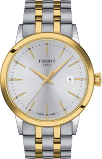 TISSOT Herrenuhr Classic mit Datum Metallband bicolor