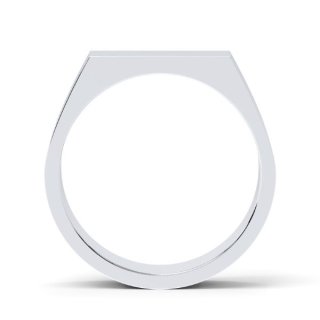 TRAUMWERK Ring rechteckig 925/- polierte Platte gravierbar W62