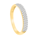 Brillant-Ring 585er Gelbgold mit 55 Brillanten 0,27 ct W/SI