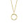 NANA KAY GOLD Halskette mit Kreiselement und Zirkonia rund 375/- GG