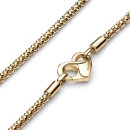 PANDORA Moments Studded Chain Halskette mit Herz-Schmuckkarabiner 45 cm