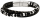 STEELWEAR Armband Las Vegas Leder schwarz/grau/weiß