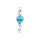PANDORA UNICEF Blauer Murano-Glas Ballon Charm-Anhänger