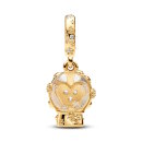 PANDORA 14k Gold-plated Charm-Anhänger Heart...