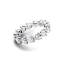 PANDORA Ring Non-stackable Row of Hearts Eternity Ring...